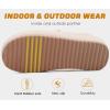 imageKuaiLu Womens Clog Slippers Cozy Warm Plush Lined With Arch Support Suede Faux Fur House ladies Bedroom Slippers Comfortable Memory Foam Slipon Womans Home ShoesBeige