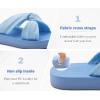 imageKuaiLu Womens Dressy Sandals with Arch Support Yoga Mat Comfortable Cushion Walking Criss Cross Slides Summer Beach Slip On Indoor Outdoor SlippersBlue