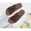 imageKuaiLu Womens Dressy Sandals with Arch Support Yoga Mat Comfortable Cushion Walking Criss Cross Slides Summer Beach Slip On Indoor Outdoor SlippersBrown