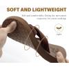 imageKuaiLu Womens Dressy Sandals with Arch Support Yoga Mat Comfortable Cushion Walking Criss Cross Slides Summer Beach Slip On Indoor Outdoor SlippersBrown