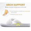 imageKuaiLu Womens Dressy Sandals with Arch Support Yoga Mat Comfortable Cushion Walking Criss Cross Slides Summer Beach Slip On Indoor Outdoor SlippersWhite