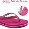 imageKuaiLu Womens Fashion Flip Flops Ladies Lightweight Summer Beach Yoga Mat Thong Sandals with Comfortable Arch SupportBright Pink