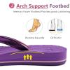imageKuaiLu Womens Fashion Flip Flops Ladies Lightweight Summer Beach Yoga Mat Thong Sandals with Comfortable Arch SupportPurple
