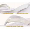 imageKuaiLu Womens Flip Flops Ladies Yoga Mat Platform Thong Sandals Dressy Womans Lightweight Summer Slip On Beach Flip Flop Sandles Soft Cushion Footbed Arch SupportAll Whitechoose a Smaller Size