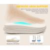 imageKuaiLu Womens Orthotic Cushion Flip Flops Sport Recovery Walking Sandals for Women with Comfortable Arch Support  Adjustable Flatform Slip On Indoor Outdoor For Summer CasualBright White