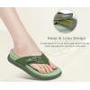 imageKuaiLu Womens Orthotic Cushion Flip Flops Sport Recovery Walking Sandals for Women with Comfortable Arch Support  Adjustable Flatform Slip On Indoor Outdoor For Summer CasualGreen