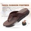 imageKuaiLu Womens Orthotic Cushion Flip Flops Sport Recovery Walking Sandals for Women with Comfortable Arch Support  Adjustable Flatform Slip On Indoor Outdoor For Summer CasualDark Brown