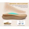 imageKuaiLu Womens Orthotic Cushion Flip Flops Sport Recovery Walking Sandals for Women with Comfortable Arch Support  Adjustable Flatform Slip On Indoor Outdoor For Summer CasualBeige