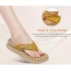 imageKuaiLu Womens Orthotic Cushion Flip Flops Sport Recovery Walking Sandals for Women with Comfortable Arch Support  Adjustable Flatform Slip On Indoor Outdoor For Summer CasualBeige