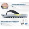 imageKuaiLu Womens Orthotic Flip Flops with Arch Support Yoga Mat Cushion Fashion Rhinestone Sandals Summer Walking Beach Travel Thong Slides Comfy Plantar Fasciitis Indoor Outdoor Sandles US511Grey