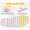 imageKuaiLu Womens Orthotic Flip Flops with Arch Support Yoga Mat Cushion Fashion Rhinestone Sandals Summer Walking Beach Travel Thong Slides Comfy Plantar Fasciitis Indoor Outdoor Sandles US511Silver White