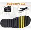 imageKuaiLu Womens Orthotic Flip Flops with Arch Support Yoga Mat Cushion Fashion Rhinestone Sandals Summer Walking Beach Travel Thong Slides Comfy Plantar Fasciitis Indoor Outdoor Sandles US511Black
