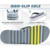 imageKuaiLu Womens Orthotic Flip Flops with Arch Support Yoga Mat Cushion Fashion Rhinestone Sandals Summer Walking Beach Travel Thong Slides Comfy Plantar Fasciitis Indoor Outdoor Sandles US511Grey