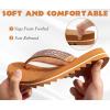 imageKuaiLu Womens Orthotic Flip Flops with Arch Support Yoga Mat Cushion Fashion Rhinestone Sandals Summer Walking Beach Travel Thong Slides Comfy Plantar Fasciitis Indoor Outdoor Sandles US511Khaki