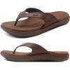 imageKuaiLu Flip Flops For Women Ladies Orthotic Yoga Mat Cushion Sandals Dressy Womans Lightweight Summer Slip On Beach Thong Sandles with Comfortable Arch Support US Size 512Brown