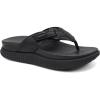 imageKuaiLu Womens Orthotic Cushion Flip Flops Sport Recovery Walking Sandals for Women with Comfortable Arch Support  Adjustable Flatform Slip On Indoor Outdoor For Summer CasualBlack