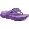 imageKuaiLu Womens Orthotic Cushion Flip Flops Sport Recovery Walking Sandals for Women with Comfortable Arch Support  Adjustable Flatform Slip On Indoor Outdoor For Summer CasualPurple