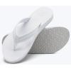 imageKuaiLu Womens Arch Support Flip Flops Ladies Comfort Lightweight Soft Yoga Mat Cushion Walking Thong SandalsAll White