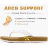 imageKuaiLu Womens Arch Support Flip Flops Ladies Comfort Lightweight Soft Yoga Mat Cushion Walking Thong SandalsWhite Khaki