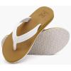 imageKuaiLu Womens Arch Support Flip Flops Ladies Comfort Lightweight Soft Yoga Mat Cushion Walking Thong SandalsWhite Khaki