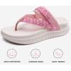 imageKuaiLu Womens Orthopedic Flip Flops With Arch Support Adjustable Thick Athletic Cushion Recovery Walking Sandals For Woman Ladies Fashion Comfortable FlipFlop Slides Water Resistant ampamp LightweightPink White