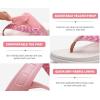 imageKuaiLu Womens Orthopedic Flip Flops With Arch Support Adjustable Thick Athletic Cushion Recovery Walking Sandals For Woman Ladies Fashion Comfortable FlipFlop Slides Water Resistant ampamp LightweightPink White