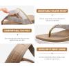 imageKuaiLu Womens Orthopedic Flip Flops With Arch Support Adjustable Thick Athletic Cushion Recovery Walking Sandals For Woman Ladies Fashion Comfortable FlipFlop Slides Water Resistant ampamp LightweightBeige