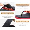 imageKuaiLu Womens Orthopedic Flip Flops With Arch Support Adjustable Thick Athletic Cushion Recovery Walking Sandals For Woman Ladies Fashion Comfortable FlipFlop Slides Water Resistant ampamp LightweightRed Black