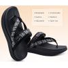 imageKuaiLu Womens Orthopedic Flip Flops With Arch Support Adjustable Thick Athletic Cushion Recovery Walking Sandals For Woman Ladies Fashion Comfortable FlipFlop Slides Water Resistant ampamp LightweightBlack