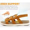 imageKuaiLu Womens Fashion Orthopedic Walking Sandals for Women 2025 Arch Support Sandles Comfort Plantar Fasciitis Recovery Cushion Summer Travel Outdoor Hiking Open Toe Water Shoes Woman Size US511Beige