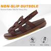 imageKuaiLu Womens Fashion Orthopedic Walking Sandals for Women 2025 Arch Support Sandles Comfort Plantar Fasciitis Recovery Cushion Summer Travel Outdoor Hiking Open Toe Water Shoes Woman Size US511Brown