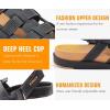 imageKuaiLu Womens Fashion Orthopedic Walking Sandals for Women 2025 Arch Support Sandles Comfort Plantar Fasciitis Recovery Cushion Summer Travel Outdoor Hiking Open Toe Water Shoes Woman Size US511Black Khaki
