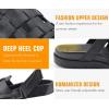 imageKuaiLu Womens Fashion Orthopedic Walking Sandals for Women 2025 Arch Support Sandles Comfort Plantar Fasciitis Recovery Cushion Summer Travel Outdoor Hiking Open Toe Water Shoes Woman Size US511Black