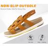 imageKuaiLu Womens Fashion Orthopedic Walking Sandals for Women 2025 Arch Support Sandles Comfort Plantar Fasciitis Recovery Cushion Summer Travel Outdoor Hiking Open Toe Water Shoes Woman Size US511Beige
