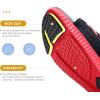 imageKuaiLu Womens Fashion Orthotic Slides Ladies Athletic Thick Cushion Recovery Sandals Adjustable Strap Slip On Walking Sandles With Comfortable Plantar Fasciitis Arch SupportBlackRed