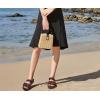 imageKuaiLu Womens Orthopedic Sandals Comfortable Arch Support Fashion Summer Beach Dressy Sandals With Leather Braided Adjustable Open Toe Cushion Travel Outdoor Plantar Fasciitis Shoes US Size511Brown