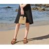 imageKuaiLu Womens Orthopedic Sandals Comfortable Arch Support Fashion Summer Beach Dressy Sandals With Leather Braided Adjustable Open Toe Cushion Travel Outdoor Plantar Fasciitis Shoes US Size511Tan Brown