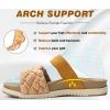 imageKuaiLu Womens Orthopedic Sandals Comfortable Arch Support Fashion Summer Beach Dressy Sandals With Leather Braided Adjustable Open Toe Cushion Travel Outdoor Plantar Fasciitis Shoes US Size511Beige