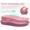 imageKuaiLu Womens Orthopedic Walking Sandals Recovery Sport Outdoor Hiking Water Sandles Thick Athletic Cushion Adjustable Leather Strap Sandals with Comfortable Plantar Fasciitis Arch SupportPink