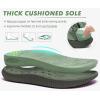 imageKuaiLu Womens Orthopedic Walking Sandals Recovery Sport Outdoor Hiking Water Sandles Thick Athletic Cushion Adjustable Leather Strap Sandals with Comfortable Plantar Fasciitis Arch SupportGreen