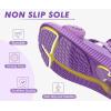 imageKuaiLu Womens Orthopedic Walking Sandals Recovery Sport Outdoor Hiking Water Sandles Thick Athletic Cushion Adjustable Leather Strap Sandals with Comfortable Plantar Fasciitis Arch SupportPurple