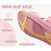 imageKuaiLu Womens Orthopedic Walking Sandals Recovery Sport Outdoor Hiking Water Sandles Thick Athletic Cushion Adjustable Leather Strap Sandals with Comfortable Plantar Fasciitis Arch SupportPink