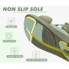 imageKuaiLu Womens Orthopedic Walking Sandals Recovery Sport Outdoor Hiking Water Sandles Thick Athletic Cushion Adjustable Leather Strap Sandals with Comfortable Plantar Fasciitis Arch SupportGreen