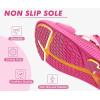 imageKuaiLu Womens Orthopedic Walking Sandals Recovery Sport Outdoor Hiking Water Sandles Thick Athletic Cushion Adjustable Leather Strap Sandals with Comfortable Plantar Fasciitis Arch SupportRose Red
