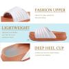 imageKuaiLu Womens Sandals with Arch Support Orthopedic Comfortable Lightweight Cushion Recovery Slides Summer Fashion Leather Casual Womans Plantar Fasciitis Sandals for IndoorampampOutdoor US Size 612White Khaki