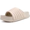 imageKuaiLu Womens Sandals with Arch Support Orthopedic Comfortable Lightweight Cushion Recovery Slides Summer Fashion Leather Casual Womans Plantar Fasciitis Sandals for IndoorampampOutdoor US Size 612Nude