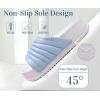 imageKuaiLu Womens Sandals with Arch Support Orthopedic Comfortable Lightweight Cushion Recovery Slides Summer Fashion Leather Casual Womans Plantar Fasciitis Sandals for IndoorampampOutdoor US Size 612Light Blue