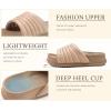 imageKuaiLu Womens Sandals with Arch Support Orthopedic Comfortable Lightweight Cushion Recovery Slides Summer Fashion Leather Casual Womans Plantar Fasciitis Sandals for IndoorampampOutdoor US Size 612Beige