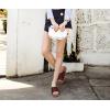 imageKuaiLu Womens Sandals with Arch Support Orthopedic Comfortable Lightweight Cushion Recovery Slides Summer Fashion Leather Casual Womans Plantar Fasciitis Sandals for IndoorampampOutdoor US Size 612Brown