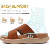 imageKuaiLu womens Womens Orthopedic Slides SandalsBrown
